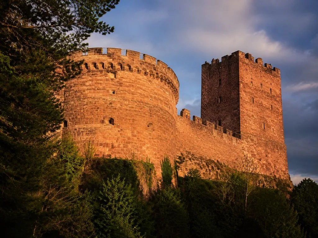 Il grande bastione e la piattaforma di artiglieria dell’Haut-Koenigsbourg